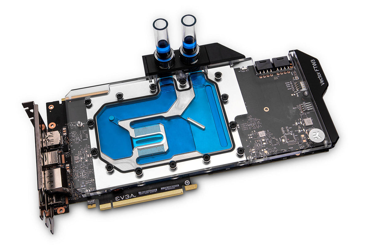 EK vannblokk for skjermkort, EK-Vector FTW3 RTX 2080 RGB - Plexi + Nickel Default Title