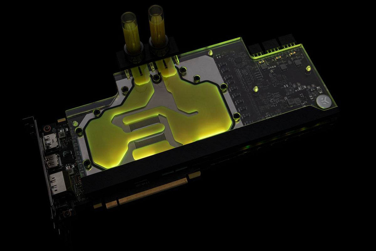 EK vannblokk for skjermkort, EK-FC Trio RTX 2080 Ti Classic RGB - Nickel+Plexi Default Title