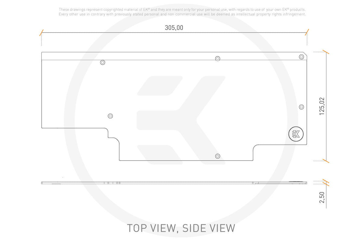 EK bakplate for EK-FC Trio RTX 2080 Ti Backplate Classic - Black Default Title