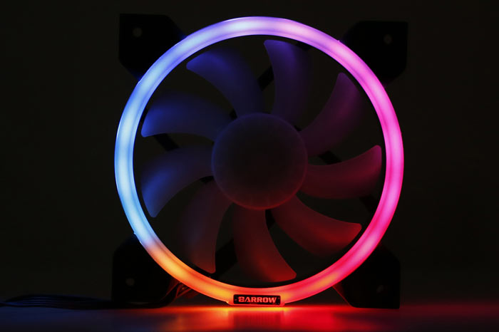 Barrow vifte, Aurora RGB Multicolor, PWM, 120x25 Default Title