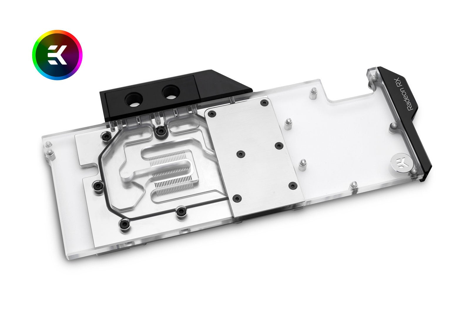 EK vannblokk for skjermkort, EK-Vector Radeon RX 5700 +XT RGB - Nickel+Plexi Default Title