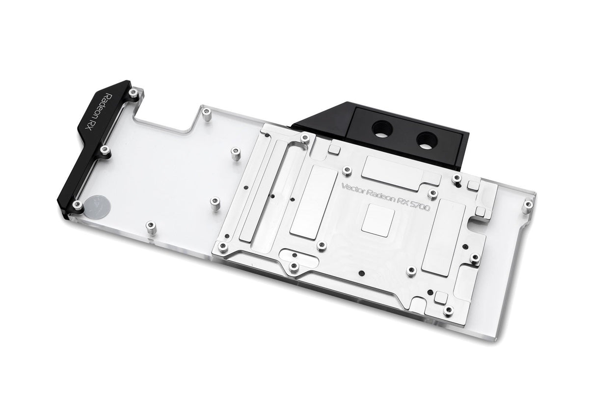 EK vannblokk for skjermkort, EK-Vector Radeon RX 5700 +XT RGB - Nickel+Plexi Default Title