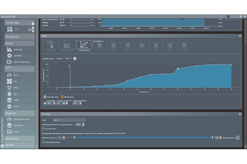 AquaComputer OCTO, 8 kanals vifte-, pumpe- og LED PWM styring Default Title