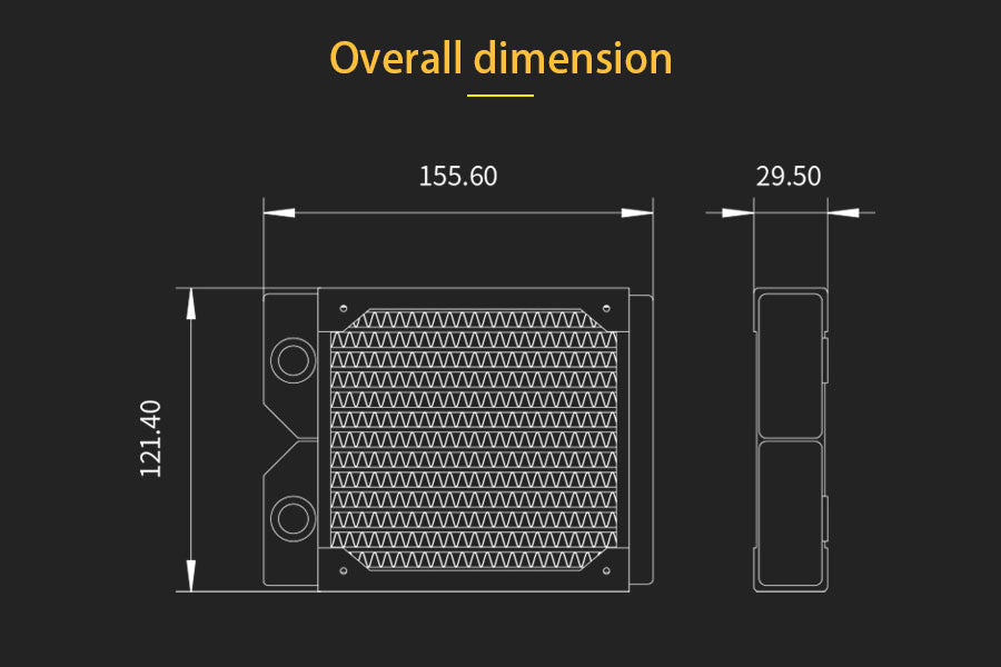 Barrow Dabel-A radiator, 120, 1x120-30 Default Title