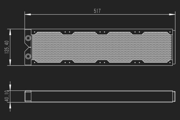 Barrow Dabel-A radiator, 480, 4x120-40 Default Title