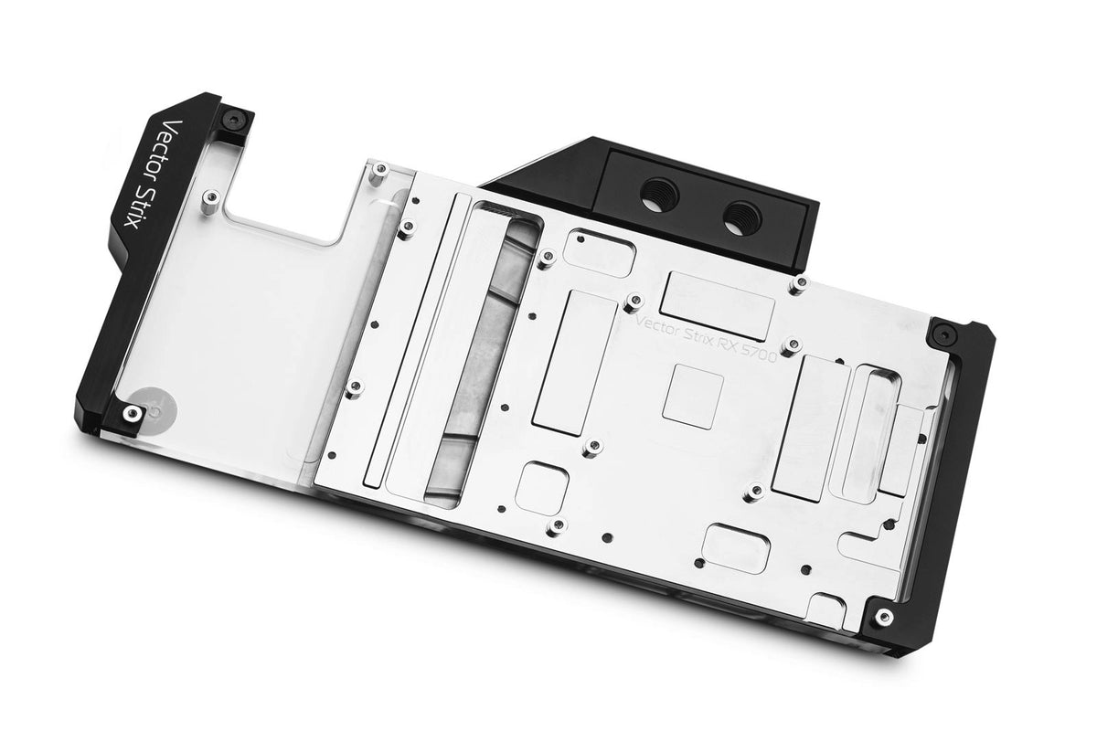 EK vannblokk for skjermkort, EK-Quantum Vector Strix RX 5700 +XT D-RGB - Nickel+Plexi Default Title