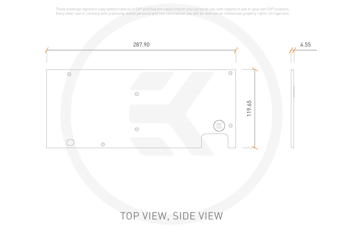 EK bakplate, EK-Quantum Vector Strix RX 5700 +XT Backplate - Black Default Title
