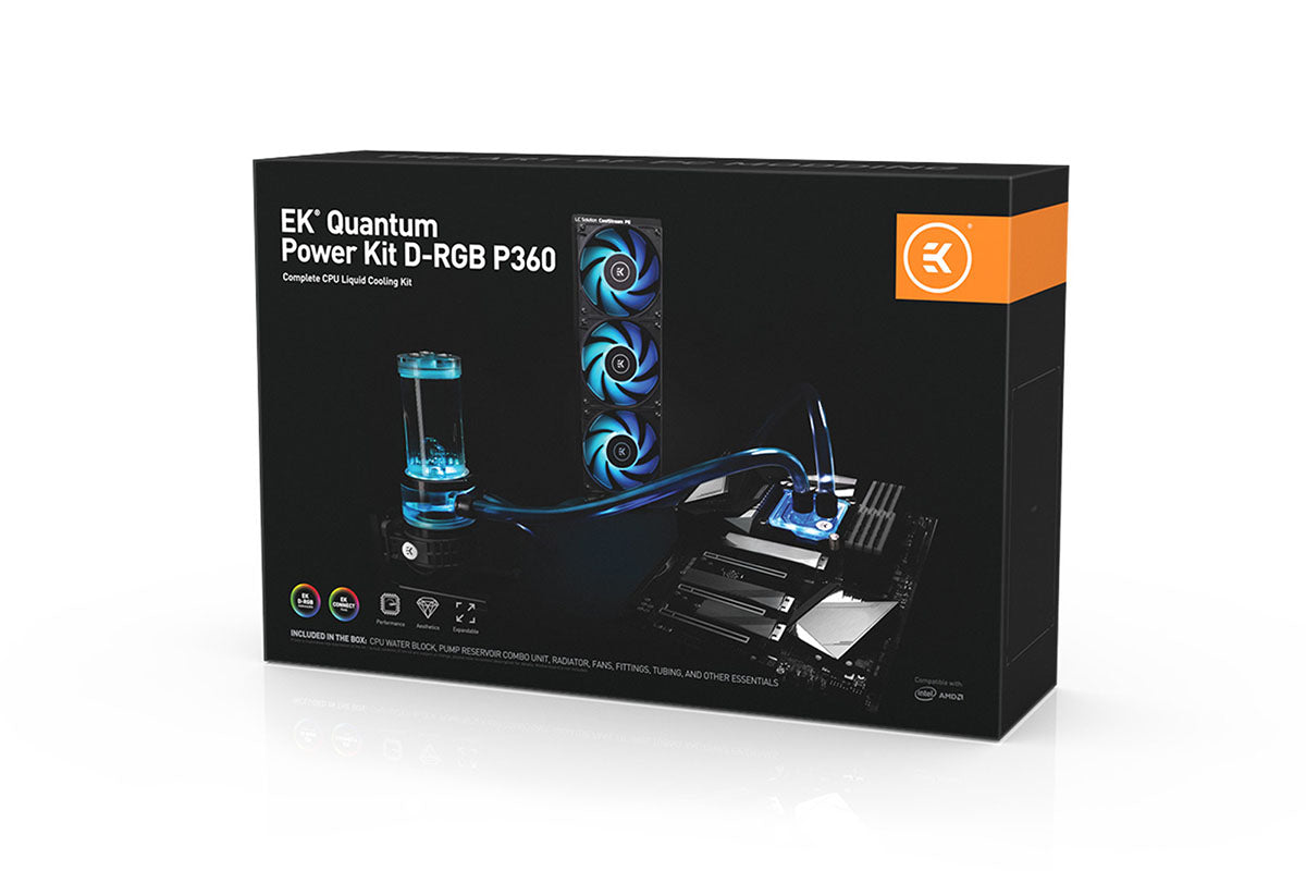 EK vannkjølingssett, EK-Quantum Power Kit D-RGB P360