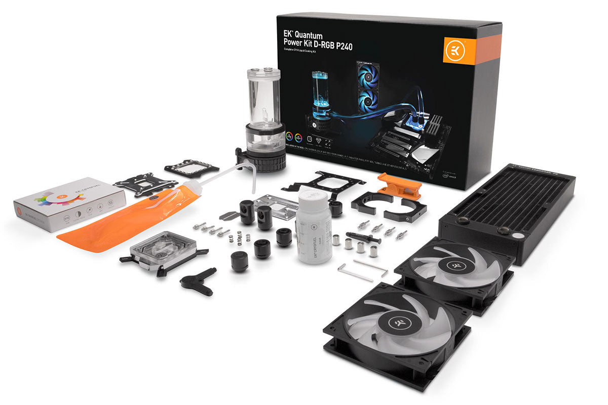 EK vannkjølingssett, EK-Quantum Power Kit D-RGB P240 Default Title
