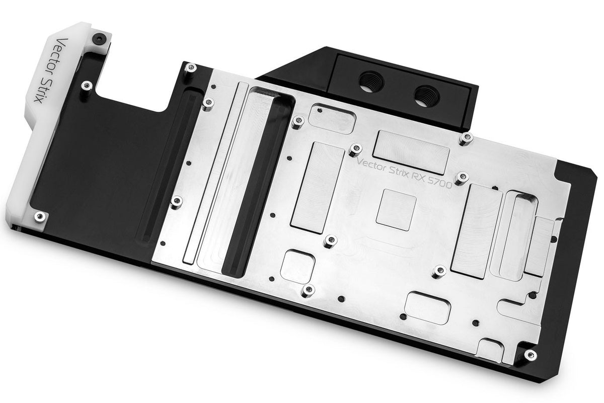 EK vannblokk for skjermkort, EK-Quantum Vector Strix RX 5700 +XT D-RGB - Nickel+Acetal Default Title
