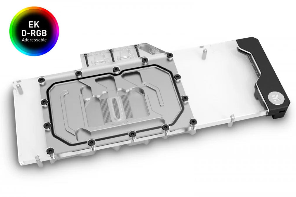 EK vannblokk for skjermkort, EK-Quantum Vector XC3 RTX 3080/3090 D-RGB - Nickel+Plexi Default Title