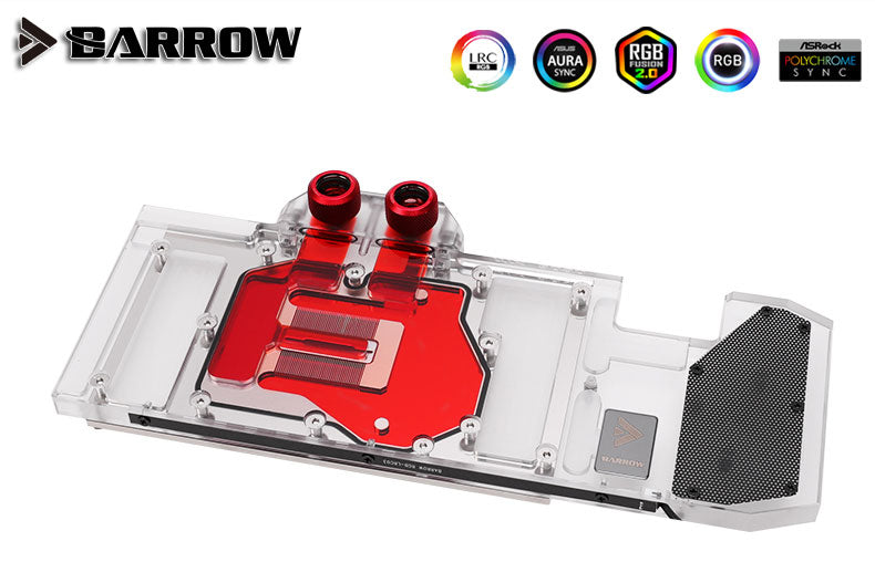 Barrow vannblokk for skjermkort MSI RTX™ 3080/3090 VENTUS 3X - Nickel+Plexi Default Title