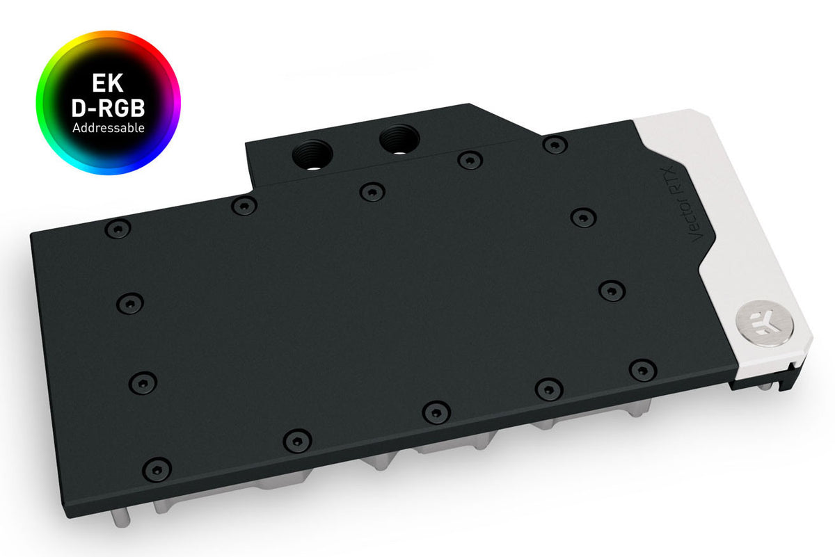 EK vannblokk for skjermkort, EK-Quantum Vector RE RTX 3080/3090 D-RGB - Nickel + Acetal Default Title