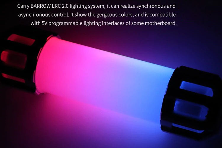 Barrow vanntank Iceberg T Virus 255 Plexi Black, Ø=50mm, l=260mm Default Title