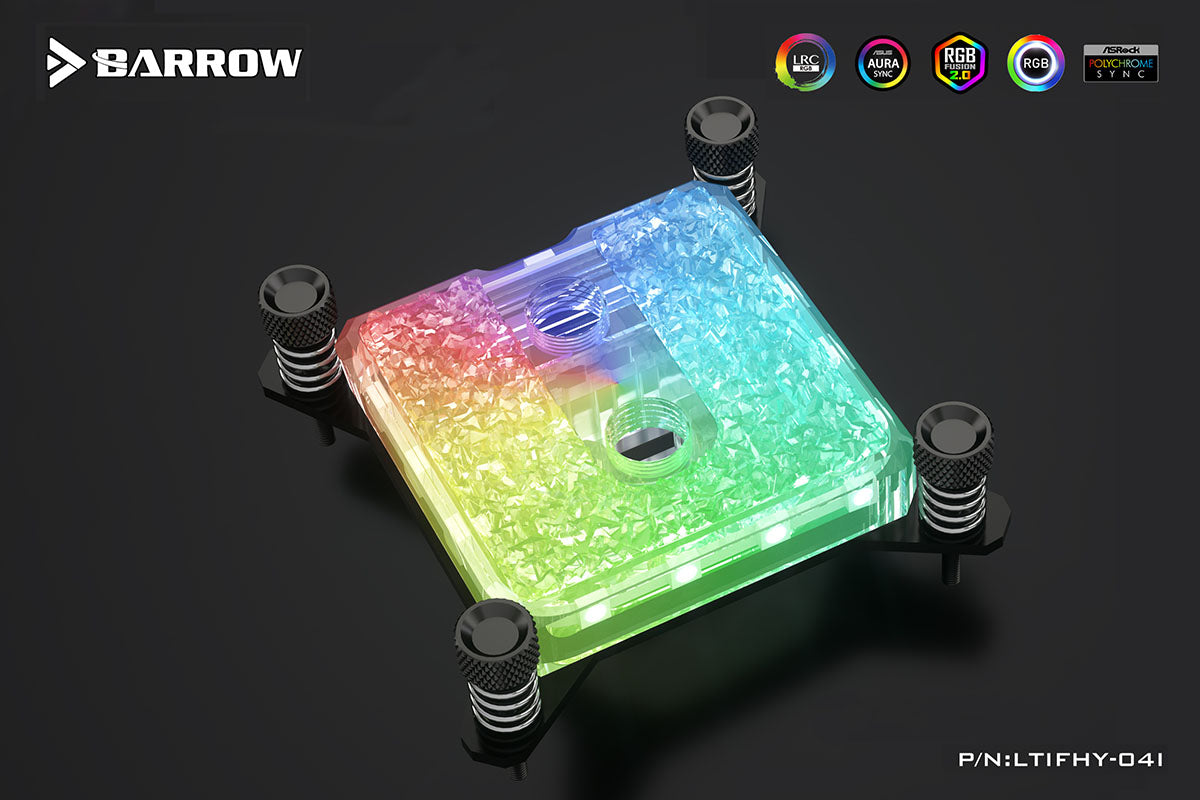 Barrow CPU-vannblokk, Icicle , RGB LRC 2.0, Intel 1700