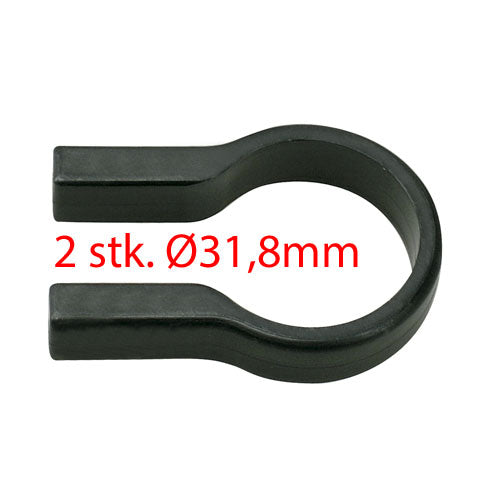 KLICKFix Klemring Ø31,8mm, sort, 2 stk Default Title