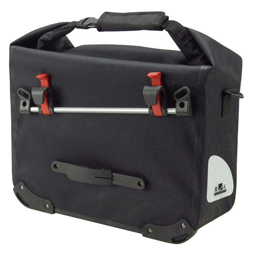 KLICKfix Cargo vanntett sykkelveske, sort Default Title