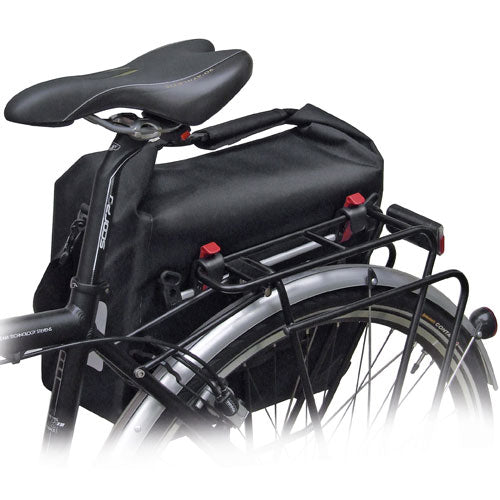 KLICKfix Cargo vanntett sykkelveske, sort Default Title