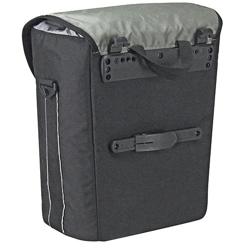 KLICKfix Cita GTA sykkelveske, sort/sølv Default Title