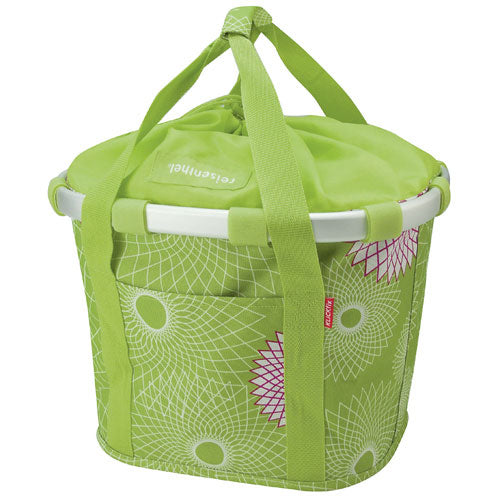 KLICKfix Bikebasket Bubbles sykkelkurv, lime Default Title