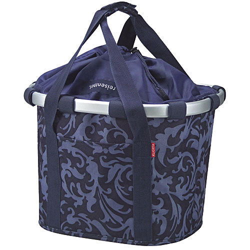 KLICKfix Bikebasket Barock Navy sykkelkurv Default Title
