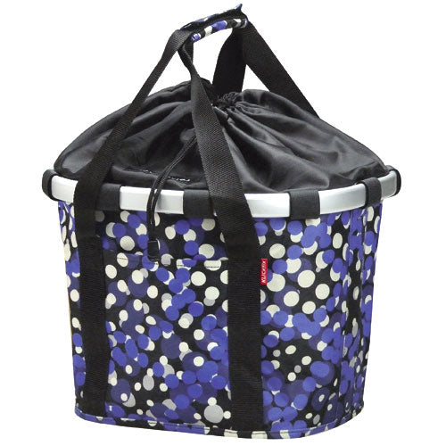 KLICKfix Bikebasket Rasterdots Blue sykkelkurv Default Title