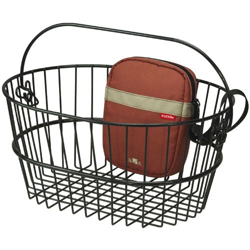KLICKfix Standard sykkelkurv, sort Default Title