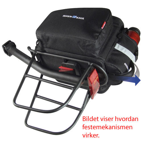 KLICKfix RackPack 2 sykkelveske, sort Default Title