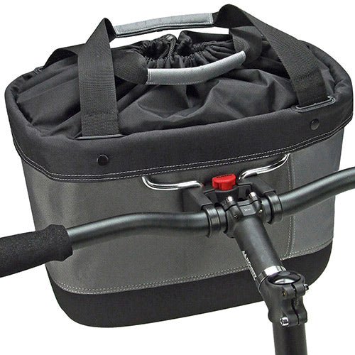 KLICKfix Shopper Alingo sykkelkurv, grå Default Title