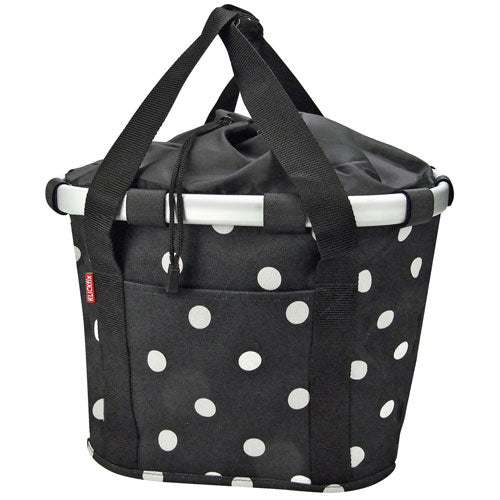 KLICKfix Bikebasket Black Dots sykkelkurv Default Title