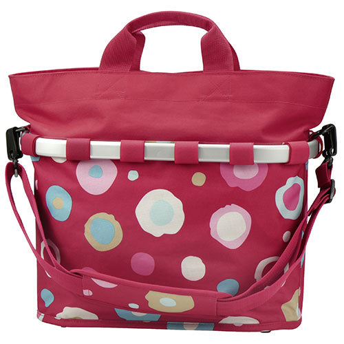 KLICKfix Bikebasket Oval M Funky Dots II sykkelveske Default Title