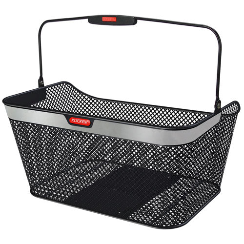 KLICKfix City Basket Reflect GTA, sykkelkurv, sort Default Title